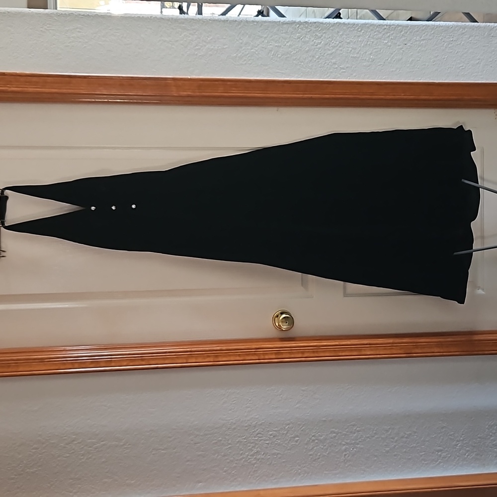 Vintage black velvet dress size Small
